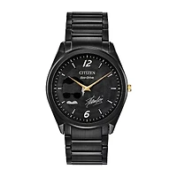 Citizen Stan Lee Marvel Mens Black Stainless Steel Bracelet Watch Ar3077-56w