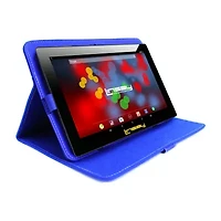 10.1" 1280x800 IPS 2GB RAM 32GB Storage Android 12 Tablet with Blue Leather Case/ Pop Holder and Pen Stylus"
