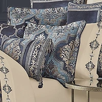 Queen Street Manila 4-pc. Damask + Scroll Comforter Set