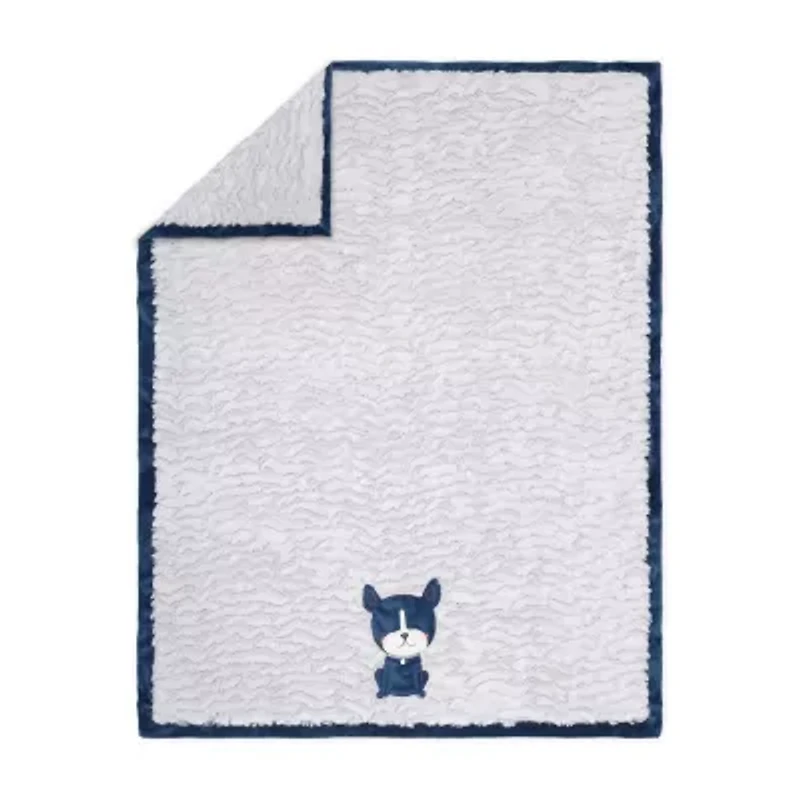 The Peanutshell Pug Life Baby Blanket
