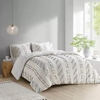 INK+IVY Kara 3 Piece Cotton Jacquard Comforter Set
