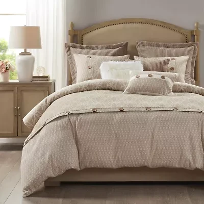 Madison Park Signature Grace Geometric Oversized Jacquard Comforter Set