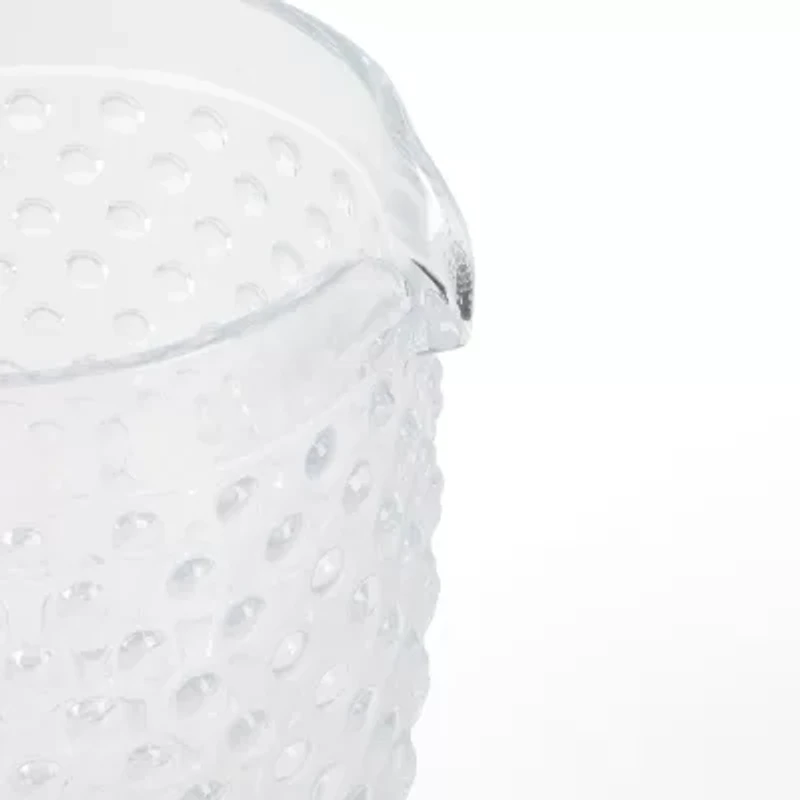 Martha Stewart Chauncey Hobnail Glass Serving Pitcher