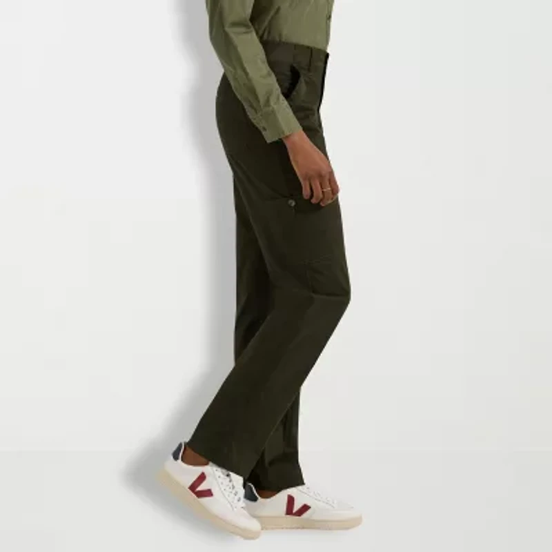 Lee Ultra Lux Womens Stretch Fabric Straight Mid Rise Cargo Pant
