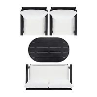 Safavieh Deacon 4-pc. Conversation Set Cushioned