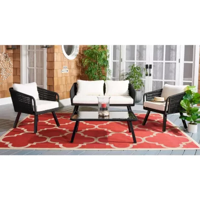 Safavieh Kerson 4-pc. Conversation Set Cushioned