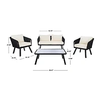 Kerson 4-pc. Conversation Set Cushioned
