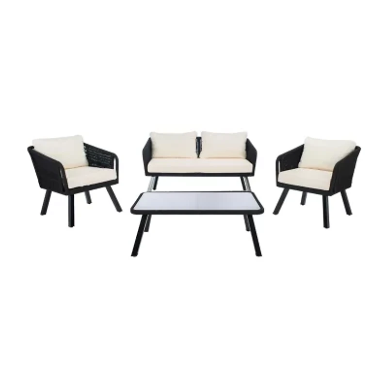 Safavieh Kerson 4-pc. Conversation Set Cushioned