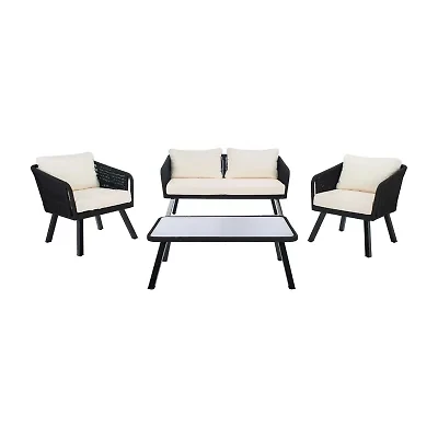 Safavieh Kerson 4-pc. Conversation Set Cushioned