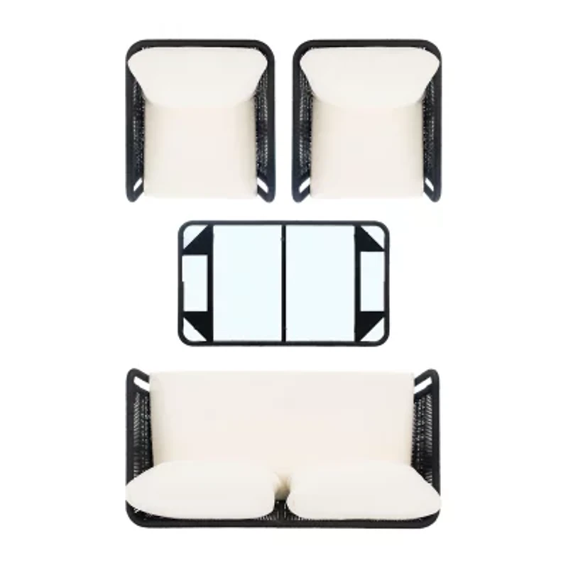 Safavieh Kerson 4-pc. Conversation Set Cushioned