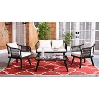 Safavieh Torsla 4-pc. Conversation Set Cushioned