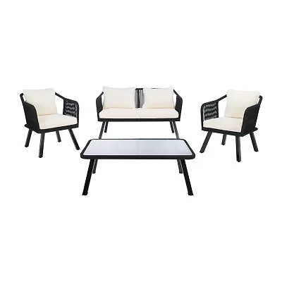 Safavieh Torsla 4-pc. Conversation Set Cushioned
