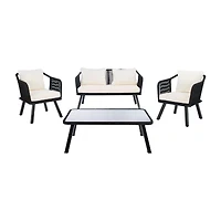 Safavieh Torsla 4-pc. Conversation Set Cushioned