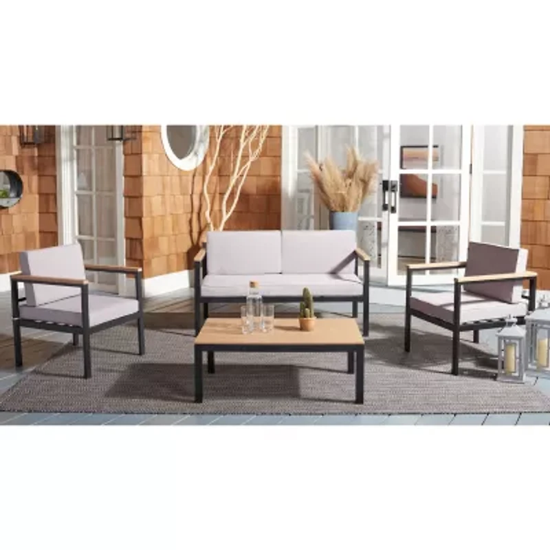 Safavieh Hendor 4-pc. Conversation Set Cushioned