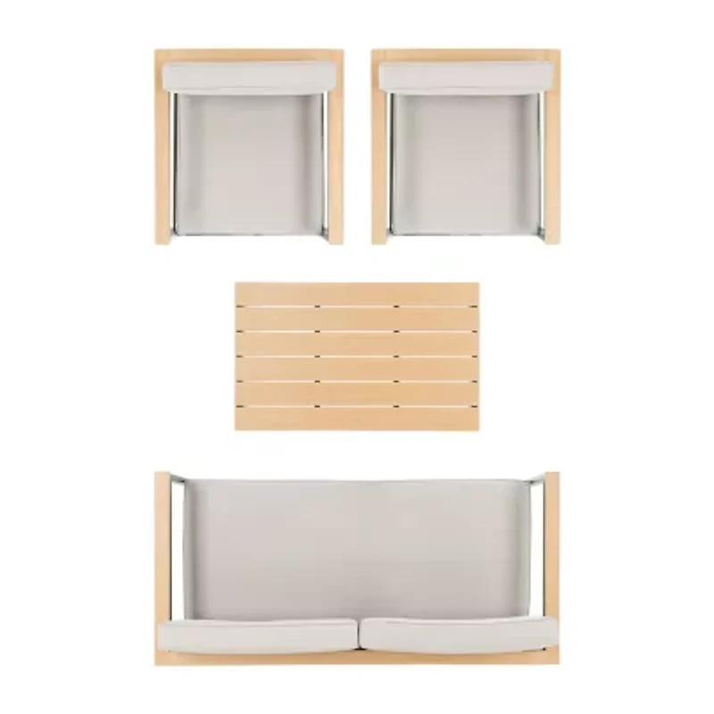 Safavieh Hendor 4-pc. Conversation Set Cushioned