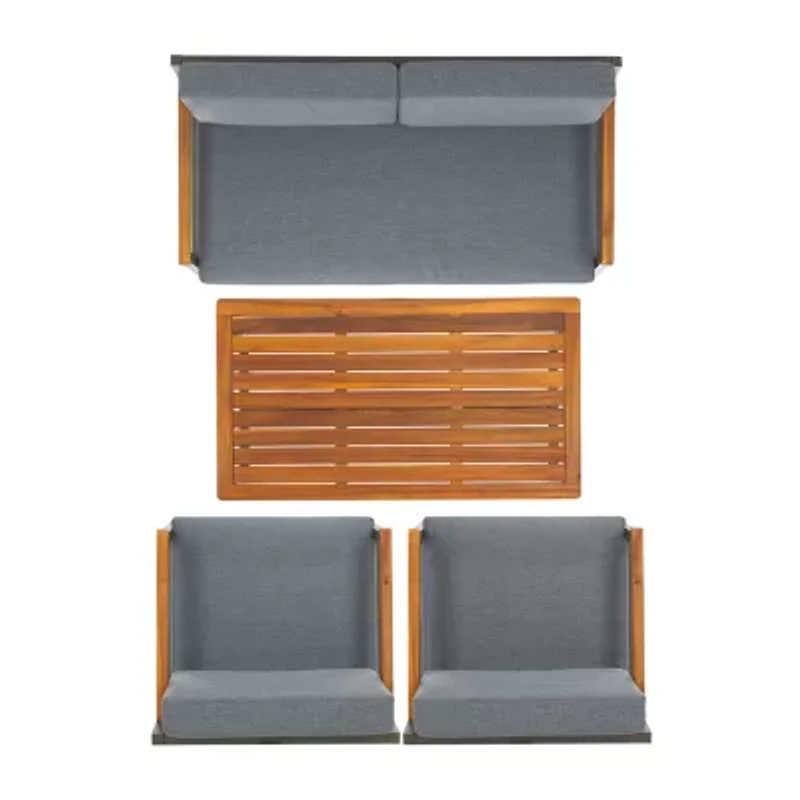 Safavieh Randolph 4-pc. Conversation Set Cushioned