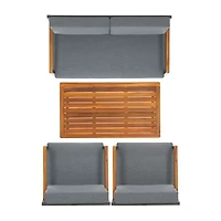 Safavieh Randolph 4-pc. Conversation Set Cushioned