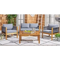 Safavieh Wilson 4-pc. Conversation Set Cushioned