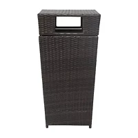 Patio Wicker Trash Cans