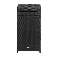 Wicker Patio Trash Cans