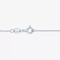 Gemstone & Lab-Created White Sapphire Sterling Silver Halo Pendant Necklace