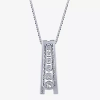 (G / Si2) Womens 1/2 CT. T.W. Lab Grown White Diamond 14K White Gold 18 Inch Pendant Necklace