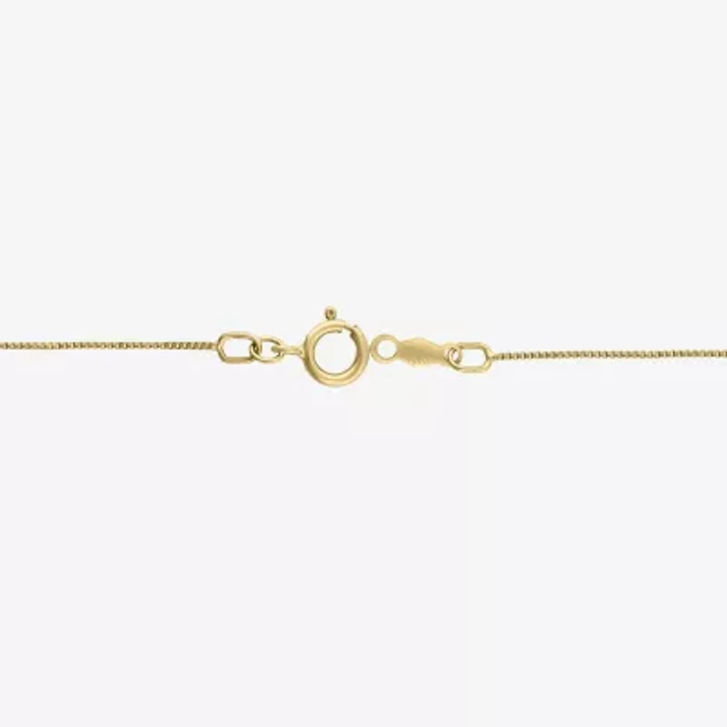H-I / I1) Womens 1/ CT. T.W. Lab Grown White Diamond 10K Gold Heart 18 Inch Pendant Necklace