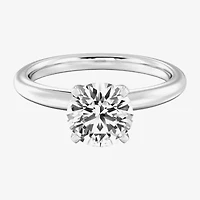 Classic Collection Womens 2 CT. Natural White Diamond 14K Gold Round Solitaire Engagement Ring