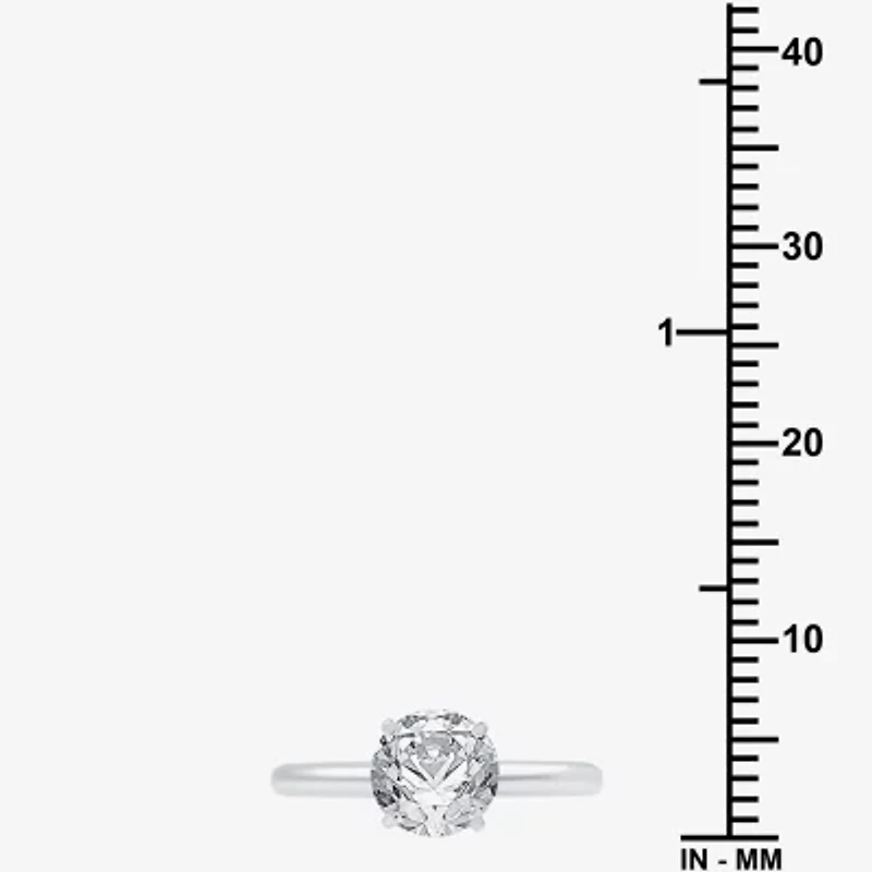 Classic Collection Womens 1 1/2 CT. Natural White Diamond 14K Gold Round Solitaire Engagement Ring