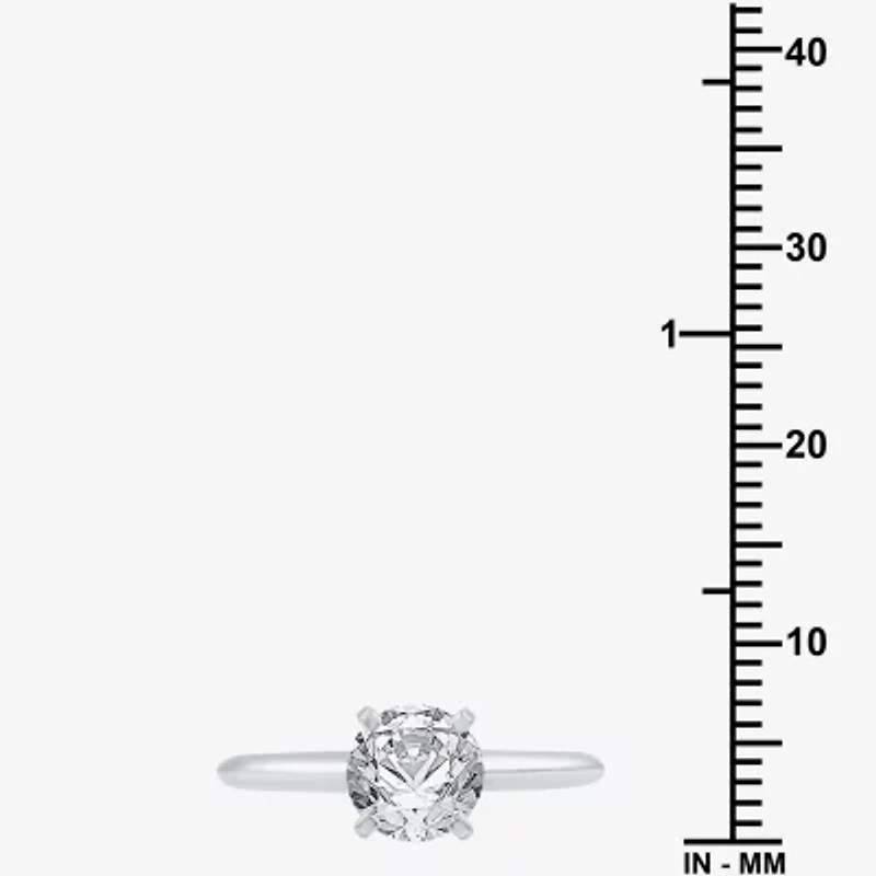Womens / CT. Natural White Diamond 14K Gold Round Solitaire Engagement Ring