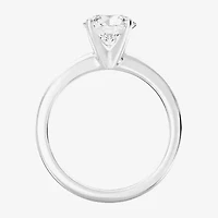 Deluxe Collection Womens 1 1/2 CT. Natural White Diamond 14K Gold Round Solitaire Engagement Ring