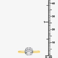 Classic Collection Womens 1 1/2 CT. Natural White Diamond 14K Gold Round Solitaire Engagement Ring