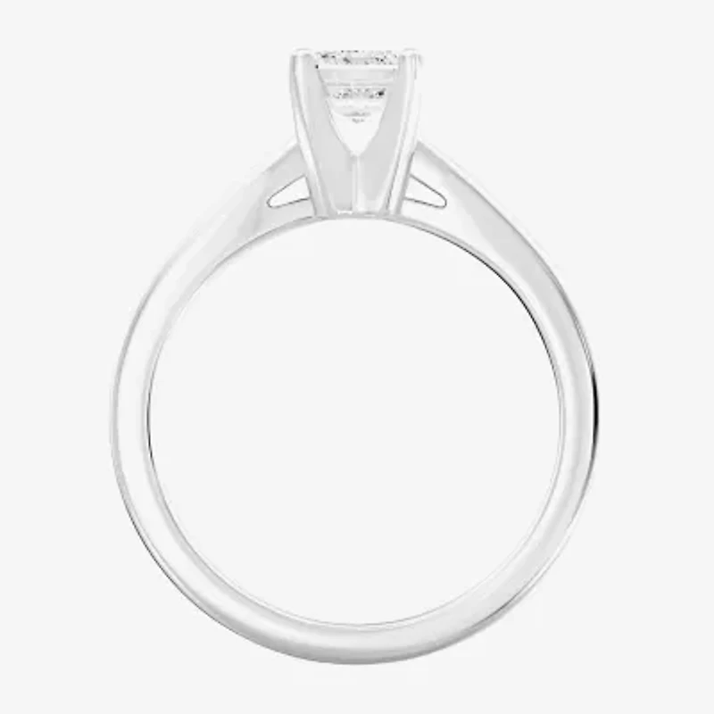 1 CT. Lab-Grown (G / SI2) Diamond Emerald-Cut Solitaire Engagement Ring 10K or 14K Gold