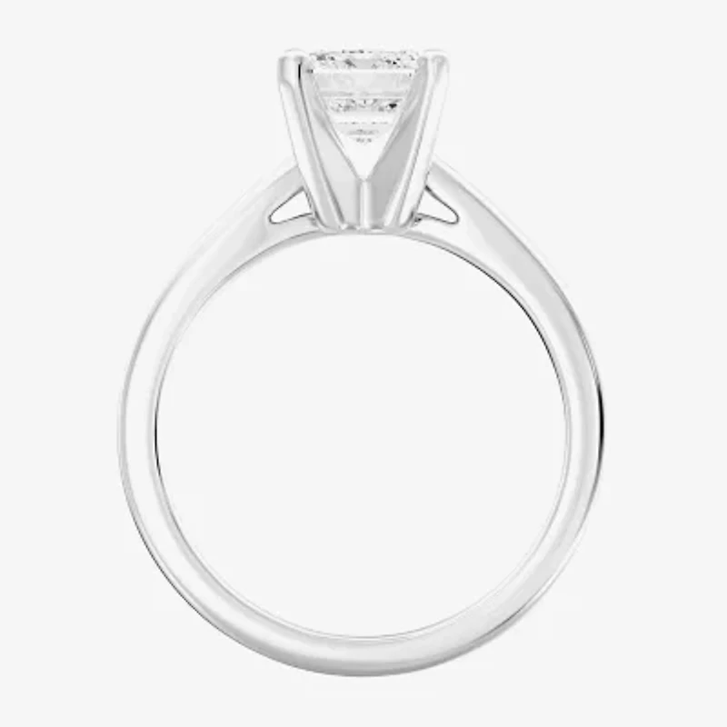 2 CT. Lab-Grown (I / SI2) Diamond Emerald-cut Solitaire Engagement Ring 14K Gold