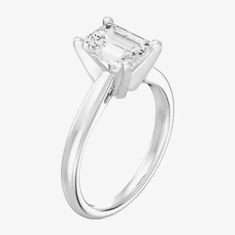 2 CT. Lab-Grown (I / SI2) Diamond Emerald-cut Solitaire Engagement Ring 14K Gold