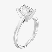 2 CT. Lab-Grown (I / SI2) Diamond Emerald-cut Solitaire Engagement Ring 14K Gold