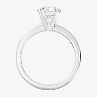 1 1/2 CT..Round Lab-Grown (G / Si2) Diamond Solitaire Engagement Ring 14K Gold