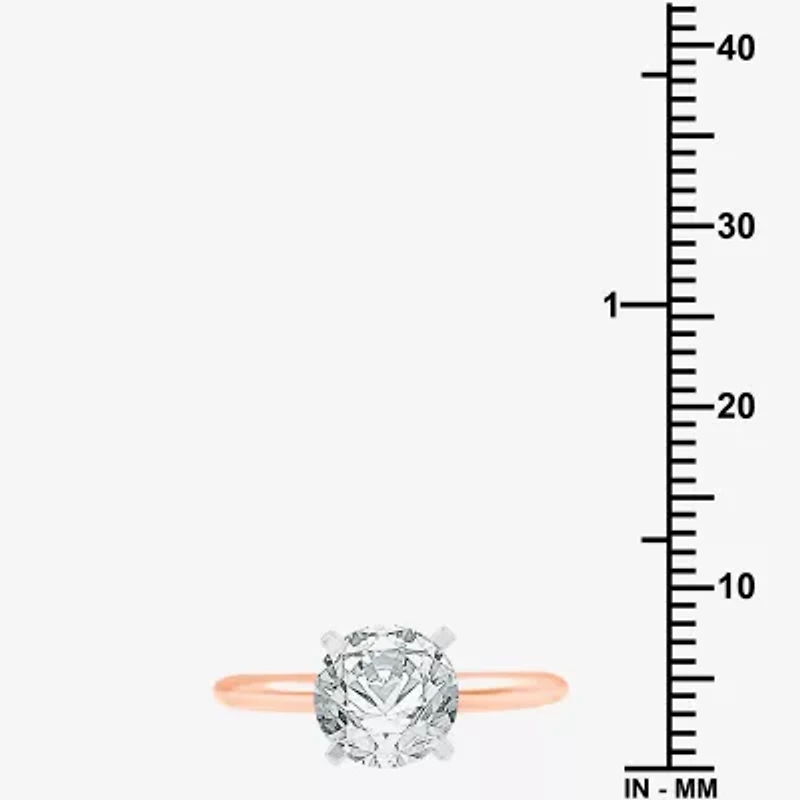 CT. Lab-Grown (G / SI2) Diamond Round Solitaire Engagement Ring 14k Gold