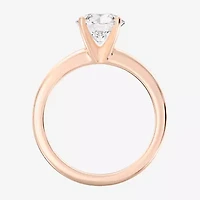 1 1/2 CT..Round Lab-Grown (G / Si2) Diamond Solitaire Engagement Ring 14K Gold