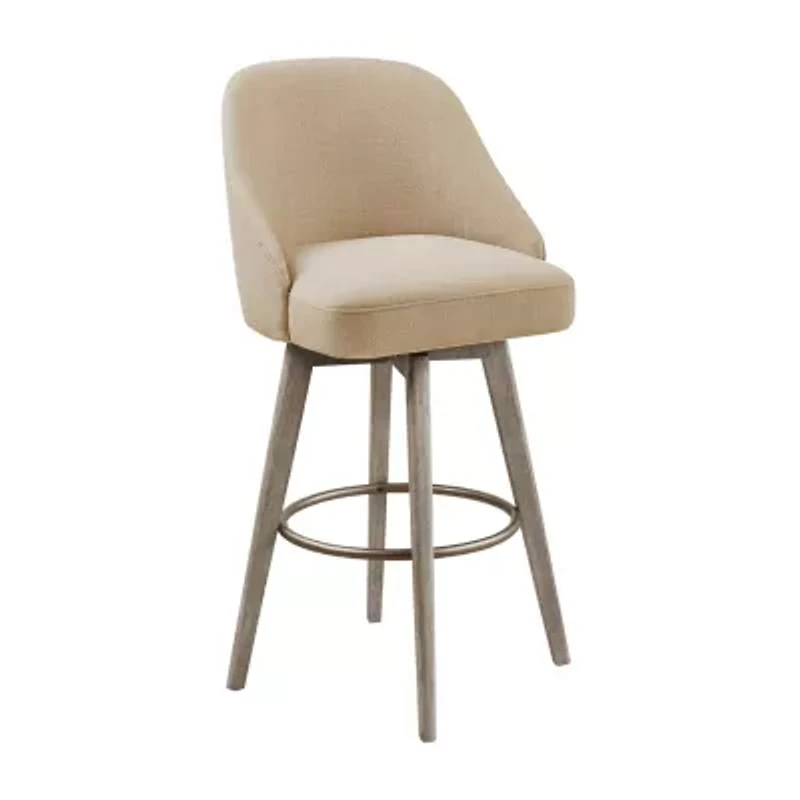 Madison Park Walsh Dining Room Collection Upholstered Swivel Bar Stool