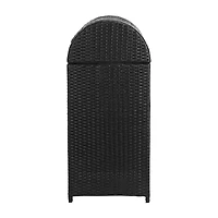 Wicker Patio Trash Cans