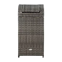 Wicker Patio Trash Cans