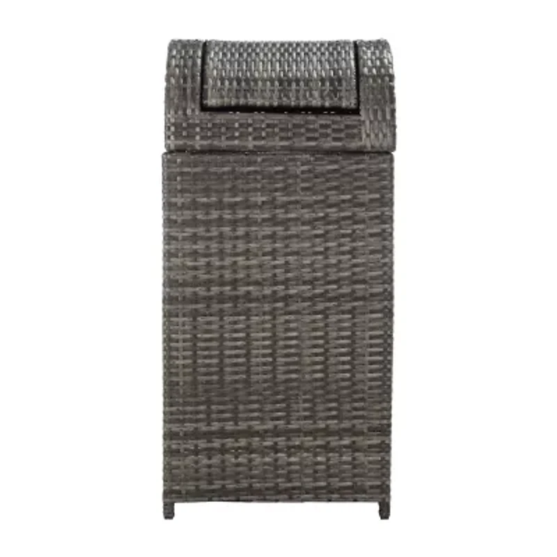 Wicker Patio Trash Cans