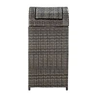 Wicker Patio Trash Cans
