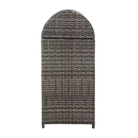 Wicker Patio Trash Cans