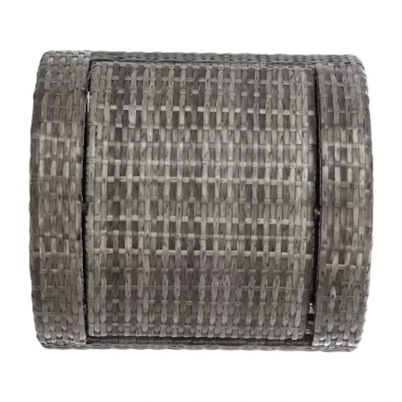 Wicker Patio Trash Cans