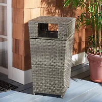Patio Wicker Trash Cans
