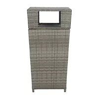Patio Wicker Trash Cans