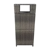 Patio Wicker Trash Cans