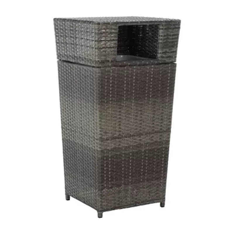 Patio Wicker Trash Cans